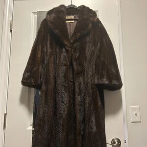 Vintage brown fur coat